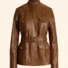 On Brand with Jimmy Fallon Emily Trent Leather Jacket Front Image