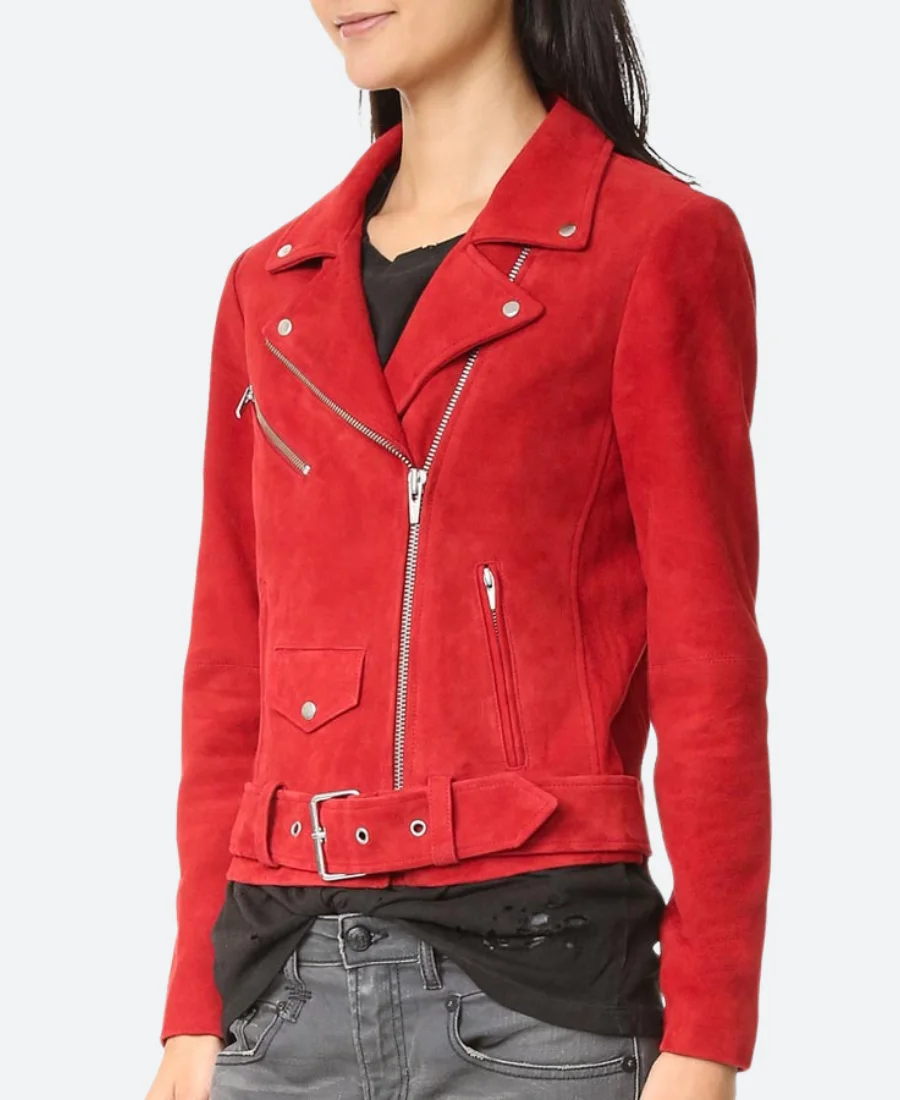 One Night in Tokyo 2025 Ayaka Suede Leather Jacket