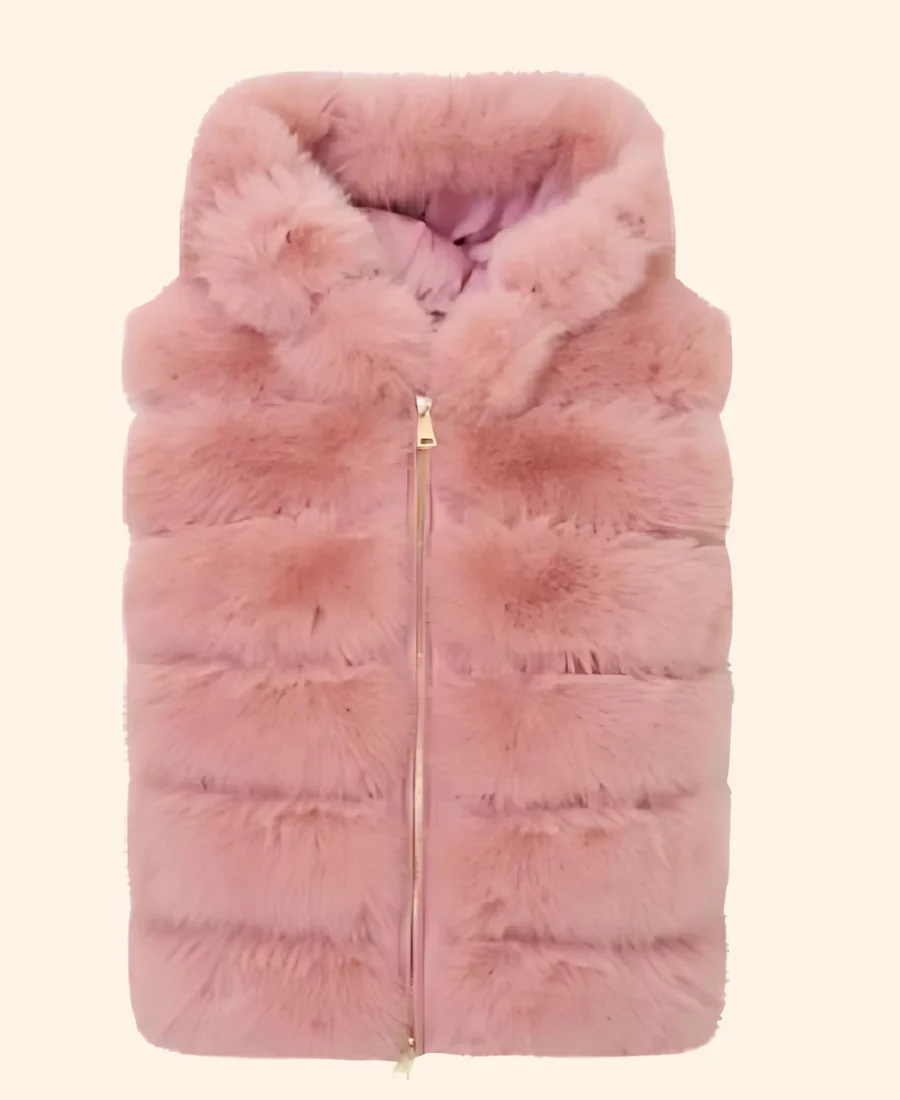Only Murders In The Building Althea Fur Vest Front Image
