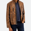 Only Murders In The Building Charles Haden Leather Jacket Front Image