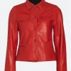 Only Murders In The Building S02 Joy Payne Leather Jacket Front Image