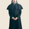 Ortega Baggy Wednesday Addams Coat Front Image