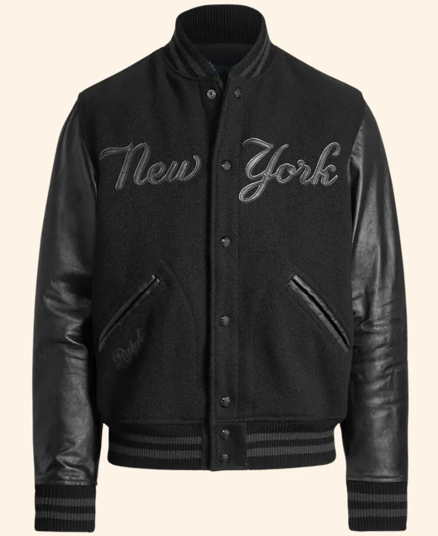PRL NY Yankees Varsity Jacket Front Image