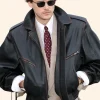 Paris Fashion Week Christopher Briney Leather Jacket Front Image