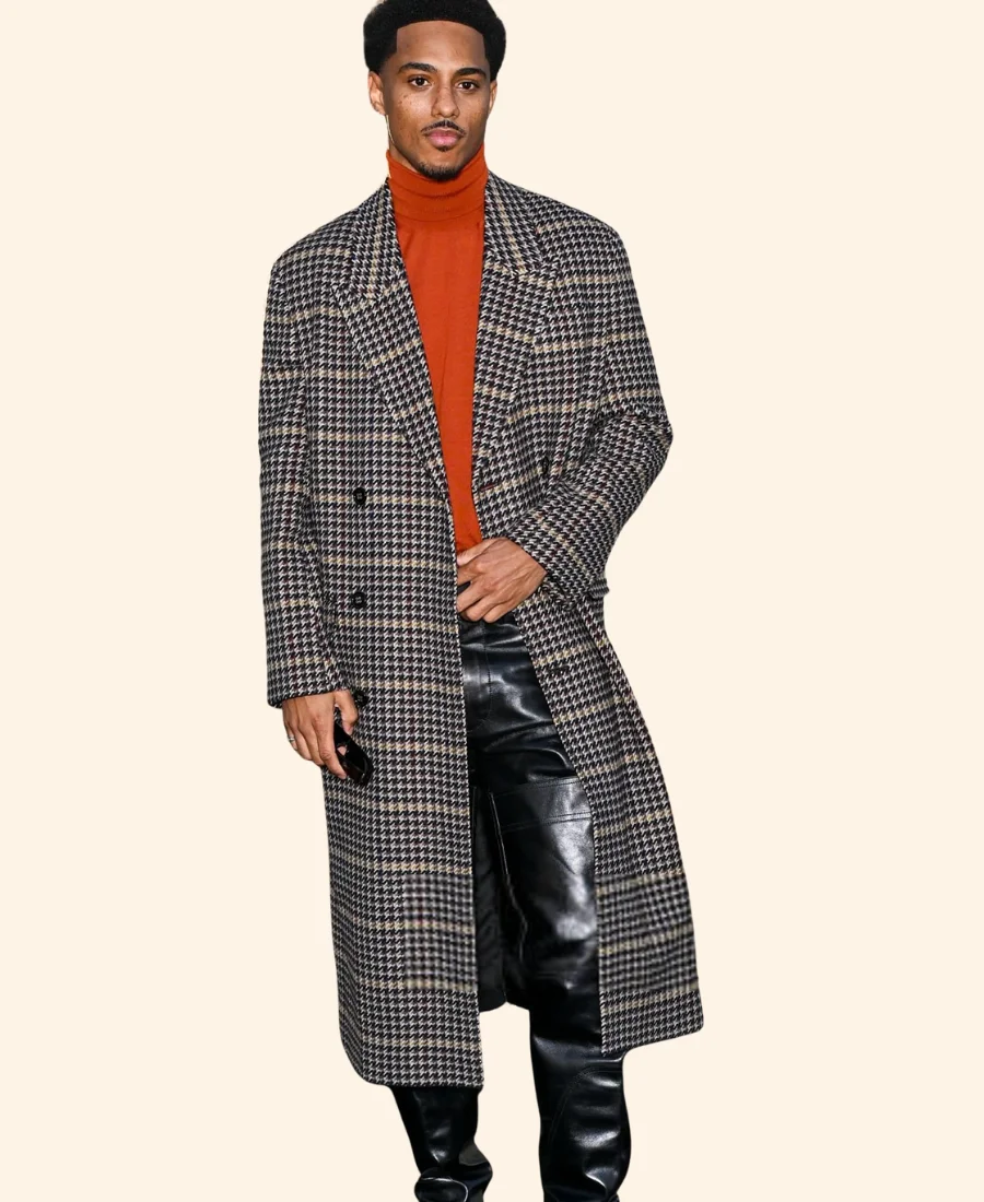 Paris Fashion Week Keith Powers Trench Coat Front Image