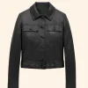 Paris Fashion Week Photocall Madonna Leather Jacket Front Image