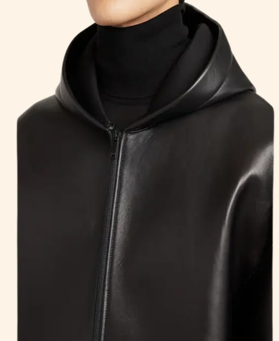 Paris Fashion Week Teun Van Stein Leather Jacket Image