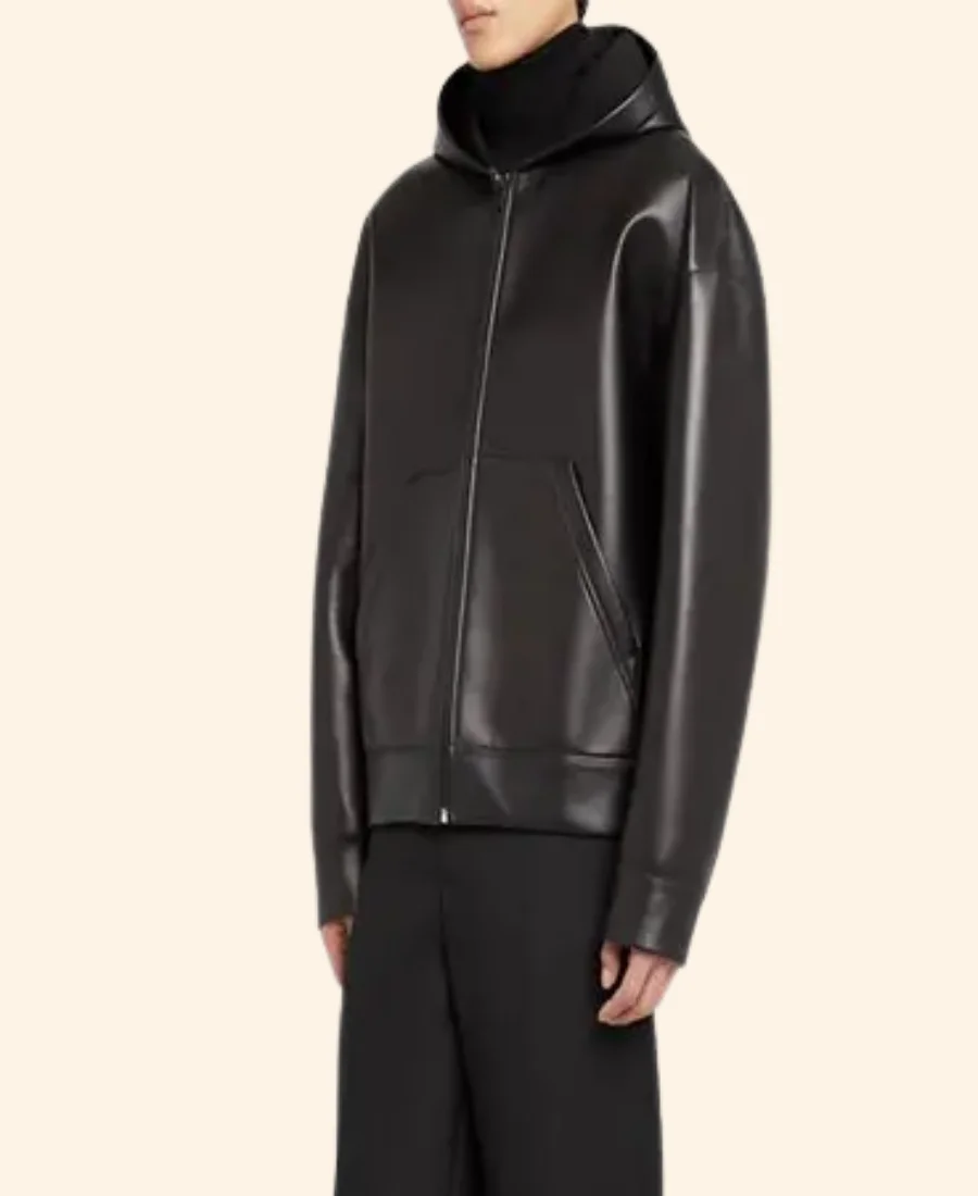 Paris Fashion Week Teun Van Stein Leather Jacket Sleeves Image