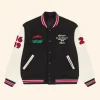 Peace Wreath Varsity Jacket Style 01 Front Image