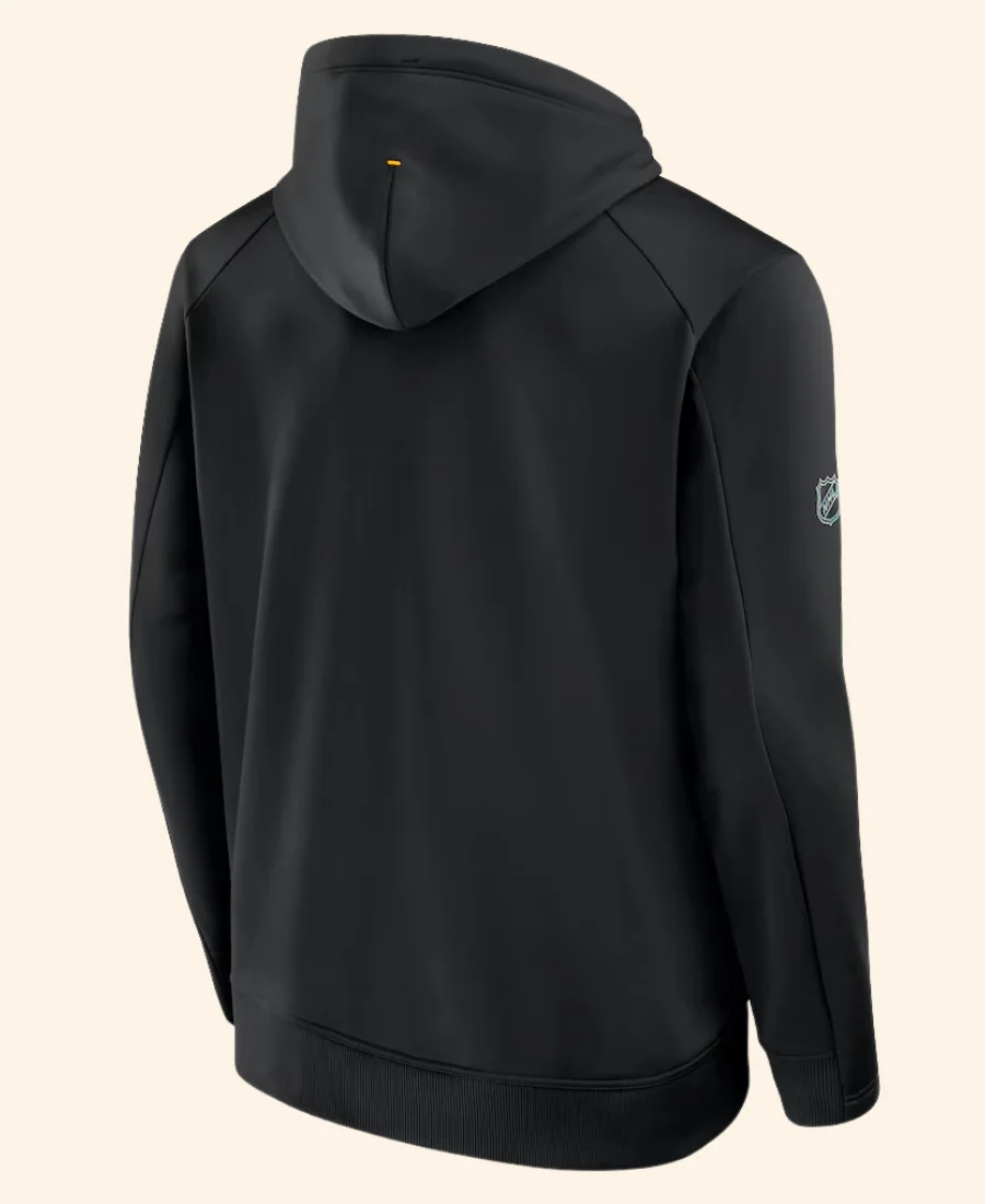 Penguins Hockey Filip Hallander Hoodie Back Image