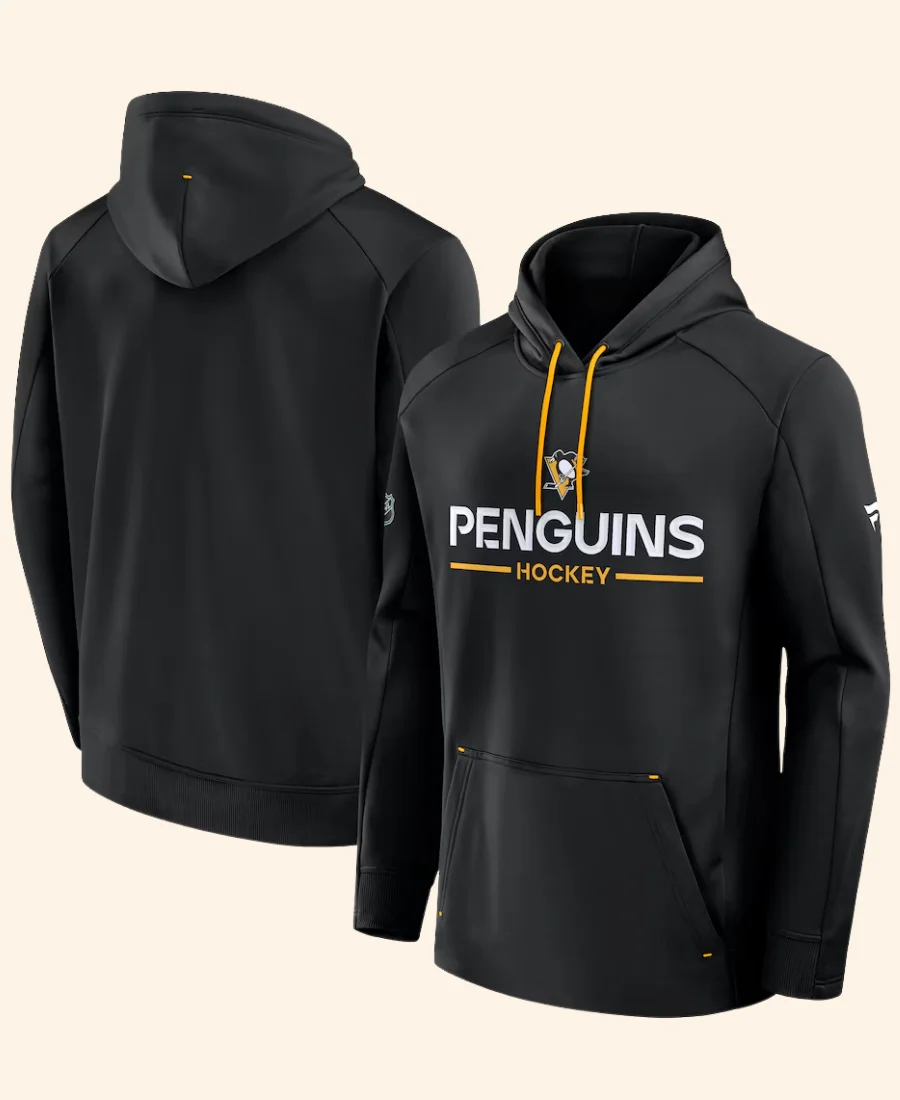 Penguins Hockey Filip Hallander Hoodie Front & Back Image