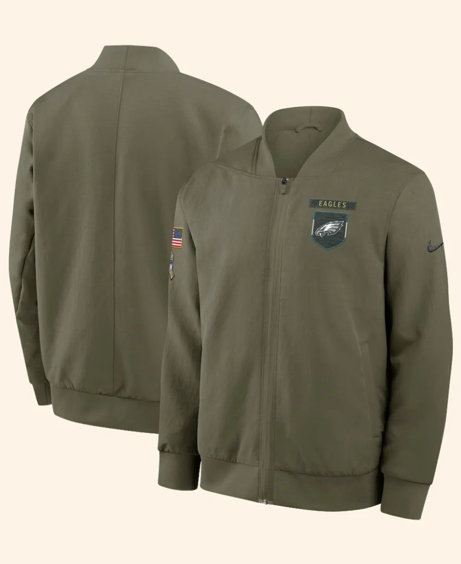 Philadelphia Eagles 2025 Salute To Service Jacket