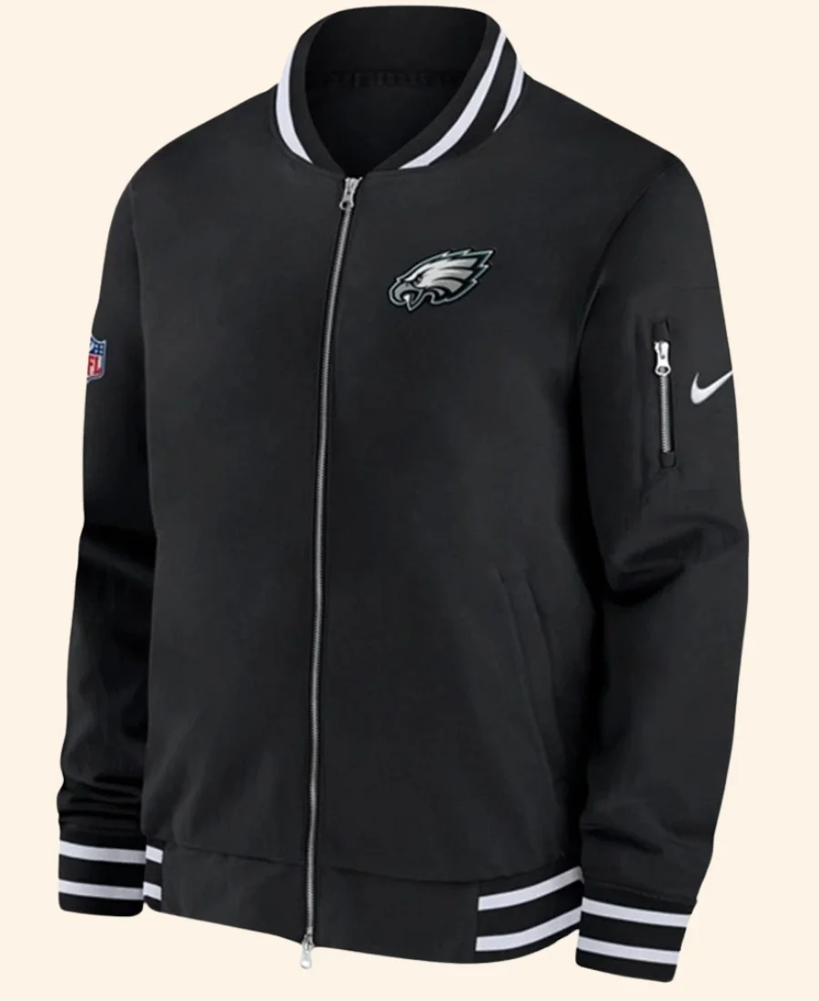 Philadelphia Eagles Kellen Moore Bomber Jacket Front Image