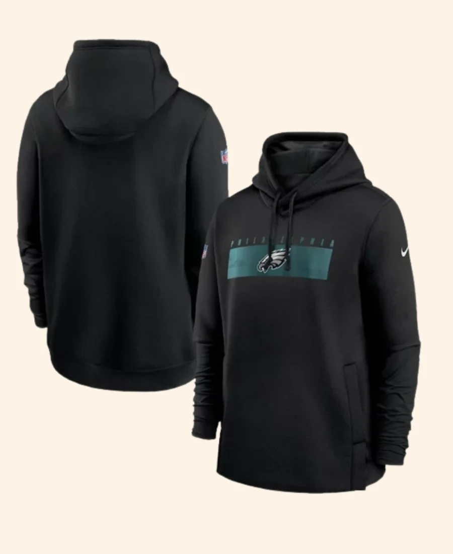 Philadelphia Eagles Nick Sirianni Sideline Hoodie Front & back Image