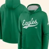 Philadelphia Eagles Rewind Club Logo Hoodie Front And Back Image