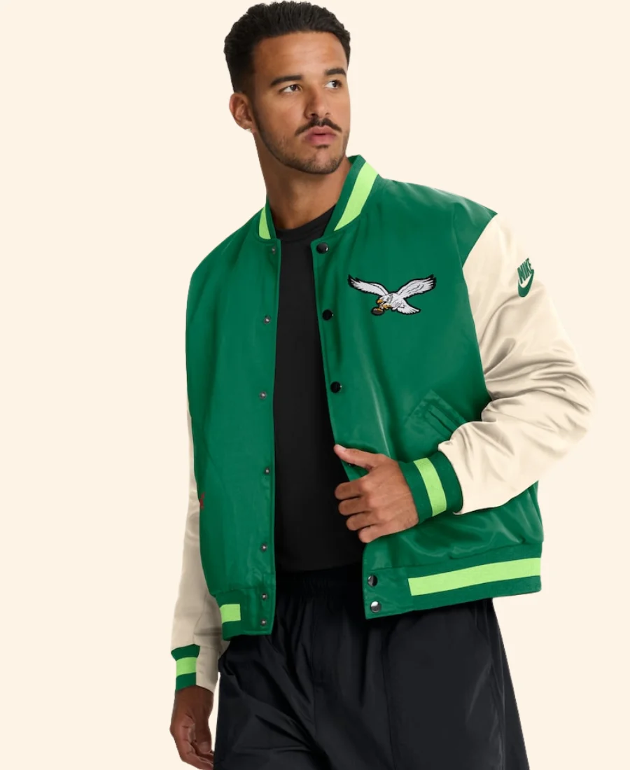 Philadelphia Eagles Rewind Legacy Varsity Jacket Image