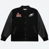 Philadelphia Eagles Super Bowl Varsity Jacket Front Image