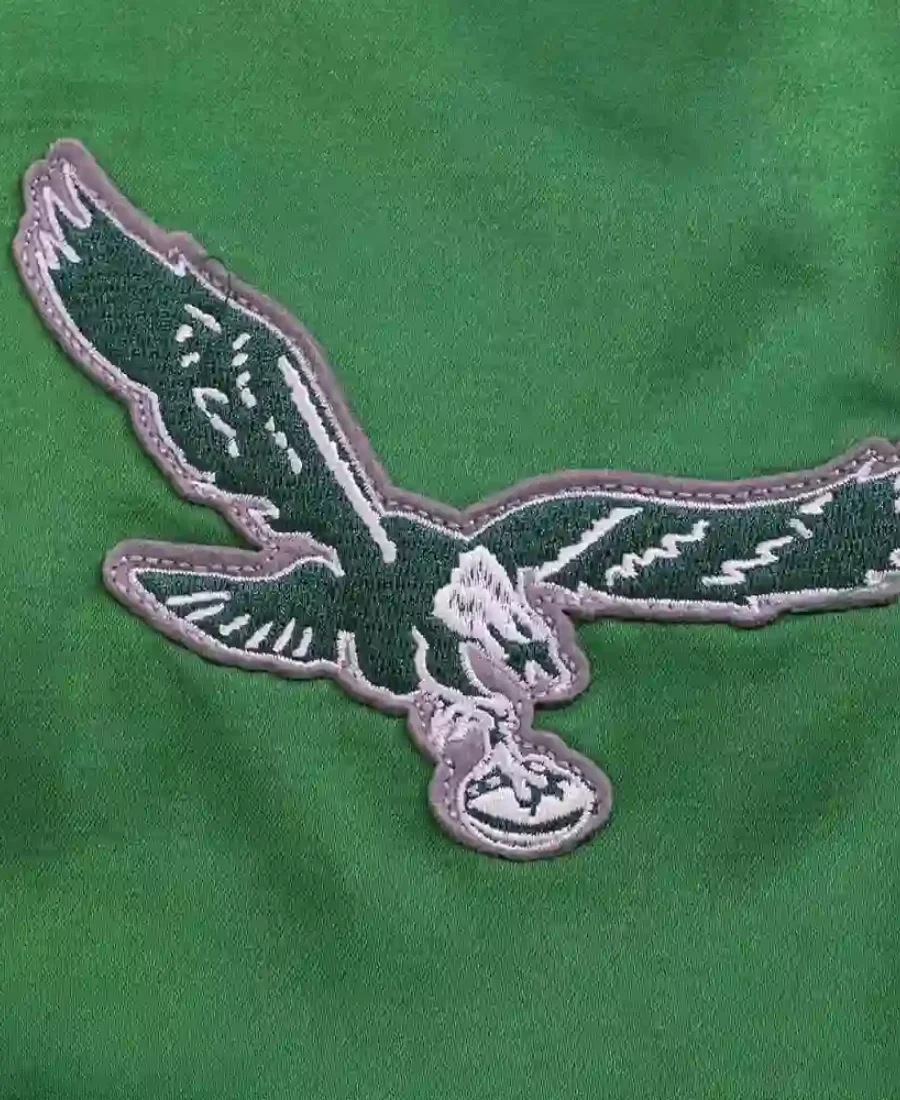 Philadelphia Eagles Windbreaker Jacket Eagle Patch Imaage