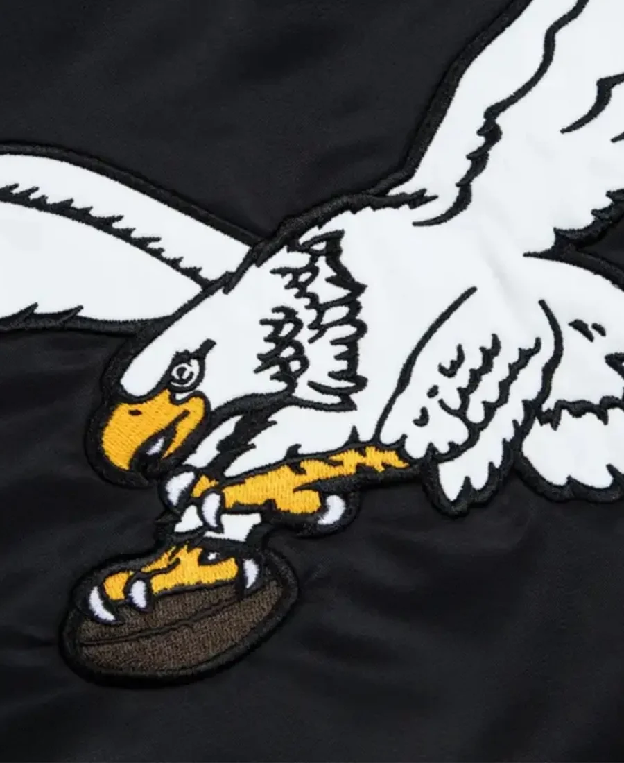 Philadelphia Eagles X Golf Wang Varsity Jacket Eagle Patch Image