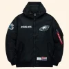 Philadelphia Eagles x Alpha x New Era L-2B Bomber Jacket Front Image