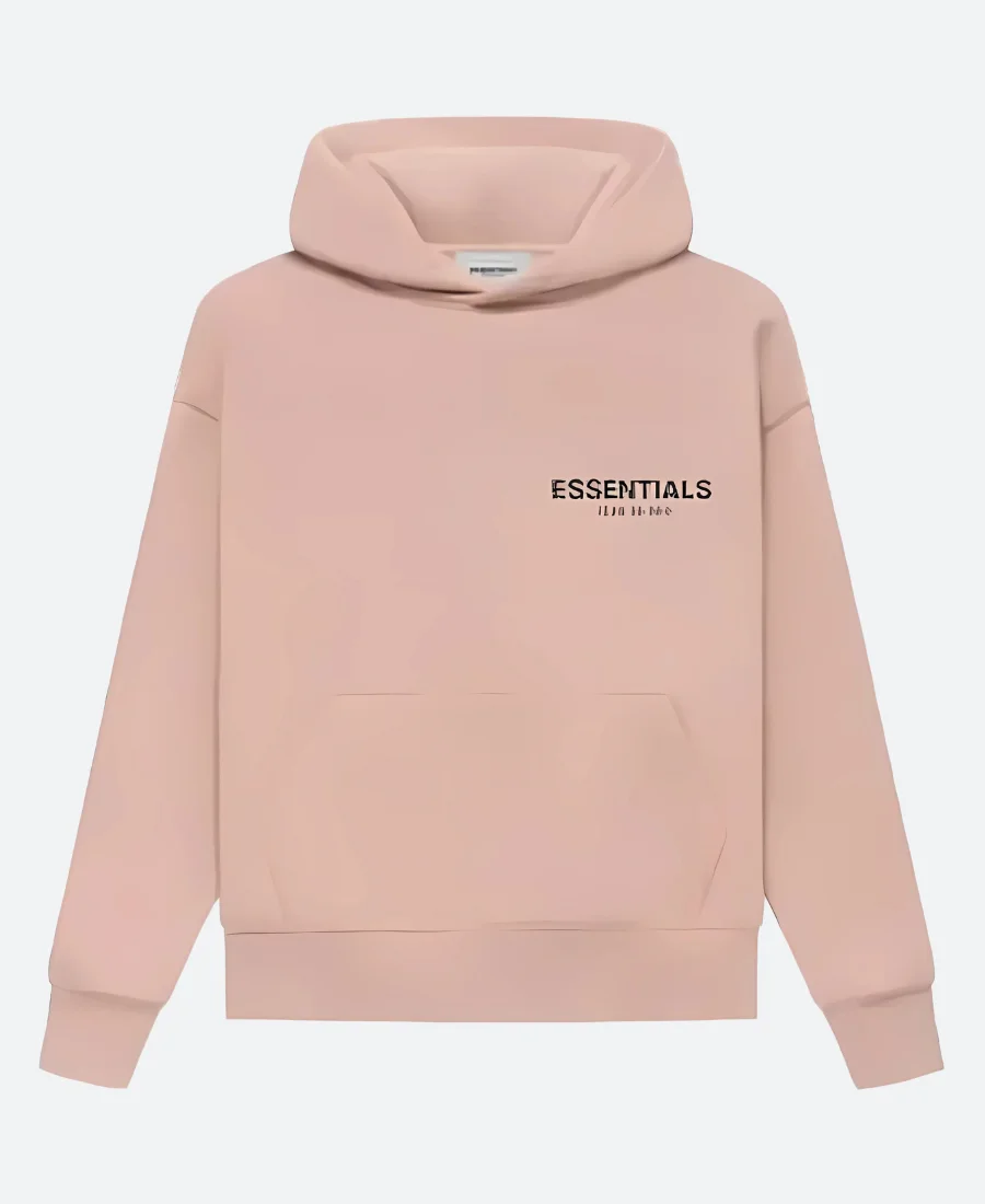 Pink Essentials Fear Of God Hoodie