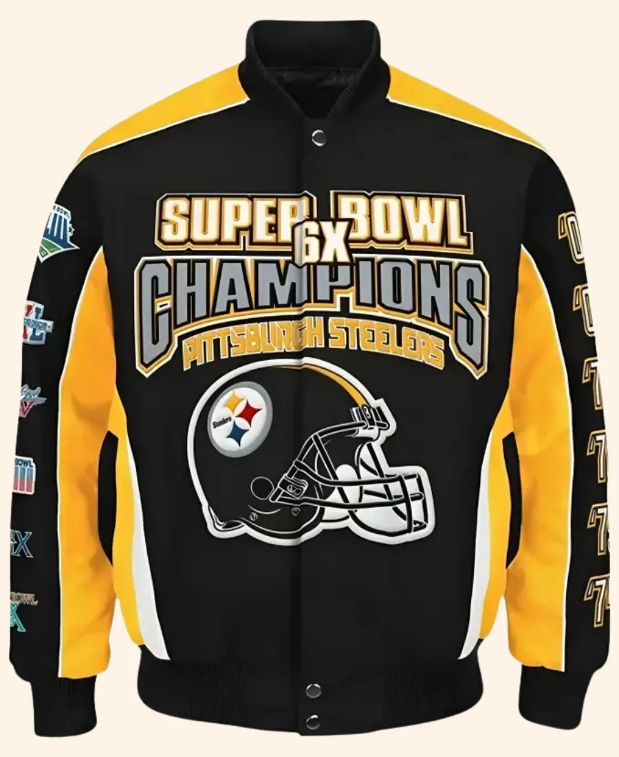 Pittsburgh Steelers Super Bowl Champions Jacket Front Image