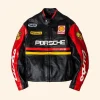 Porsche Racing Leather Jacket Front Image