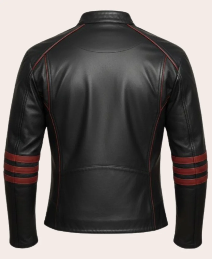 Power Rangers Rpm Scott Truman Leather Jacket Back Image