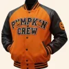 Pumpkin Crew Halloween Varsity Jacket Front Image
