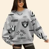 Raiders Gameday Couture Always On Repeat Sweatshirt Front Image