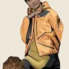 Rainy Death Stranding 2 Orange Jacket Front Image
