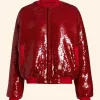 Real Housewives Of Potomac Keiarna Stewart Sequin Bomber Jacket Front Image