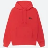 Red Stussy Hoodie Front Image