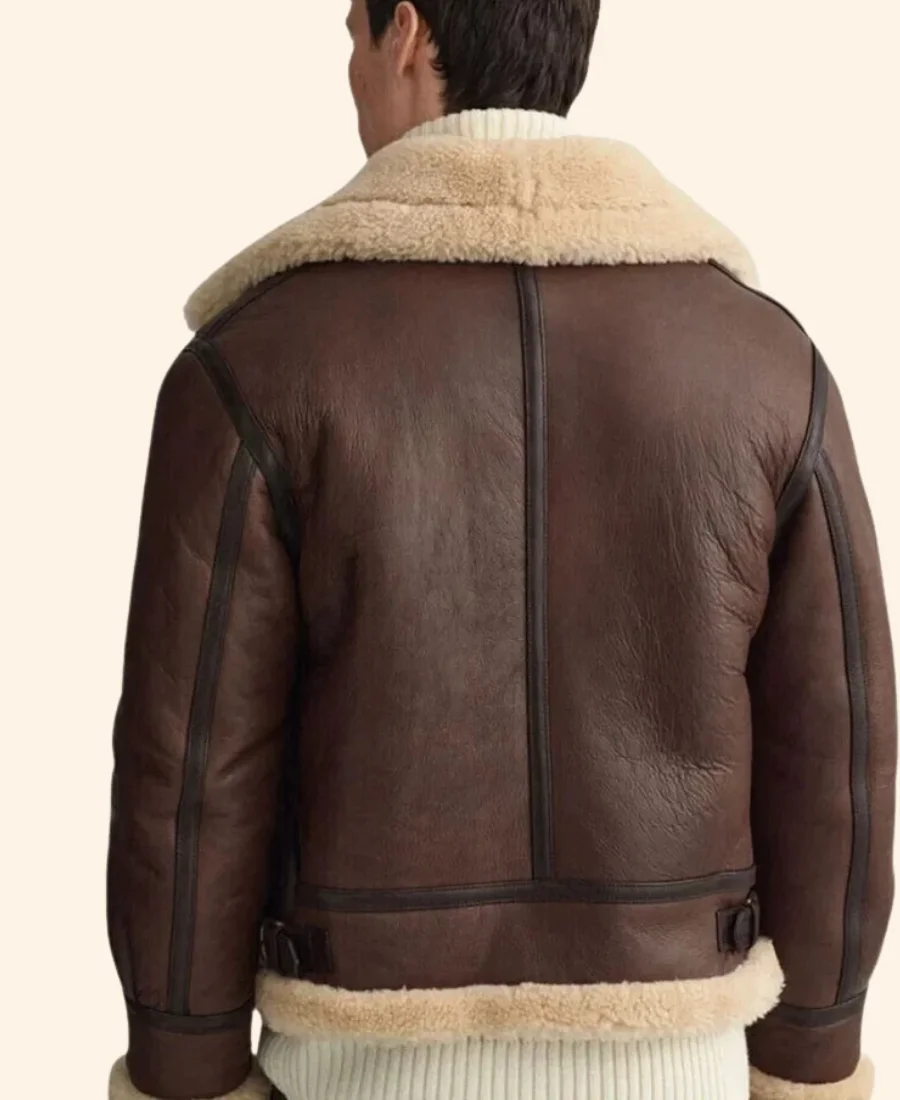 Resident Evil 4 Leon Kennedy Leather Jacket Back Image