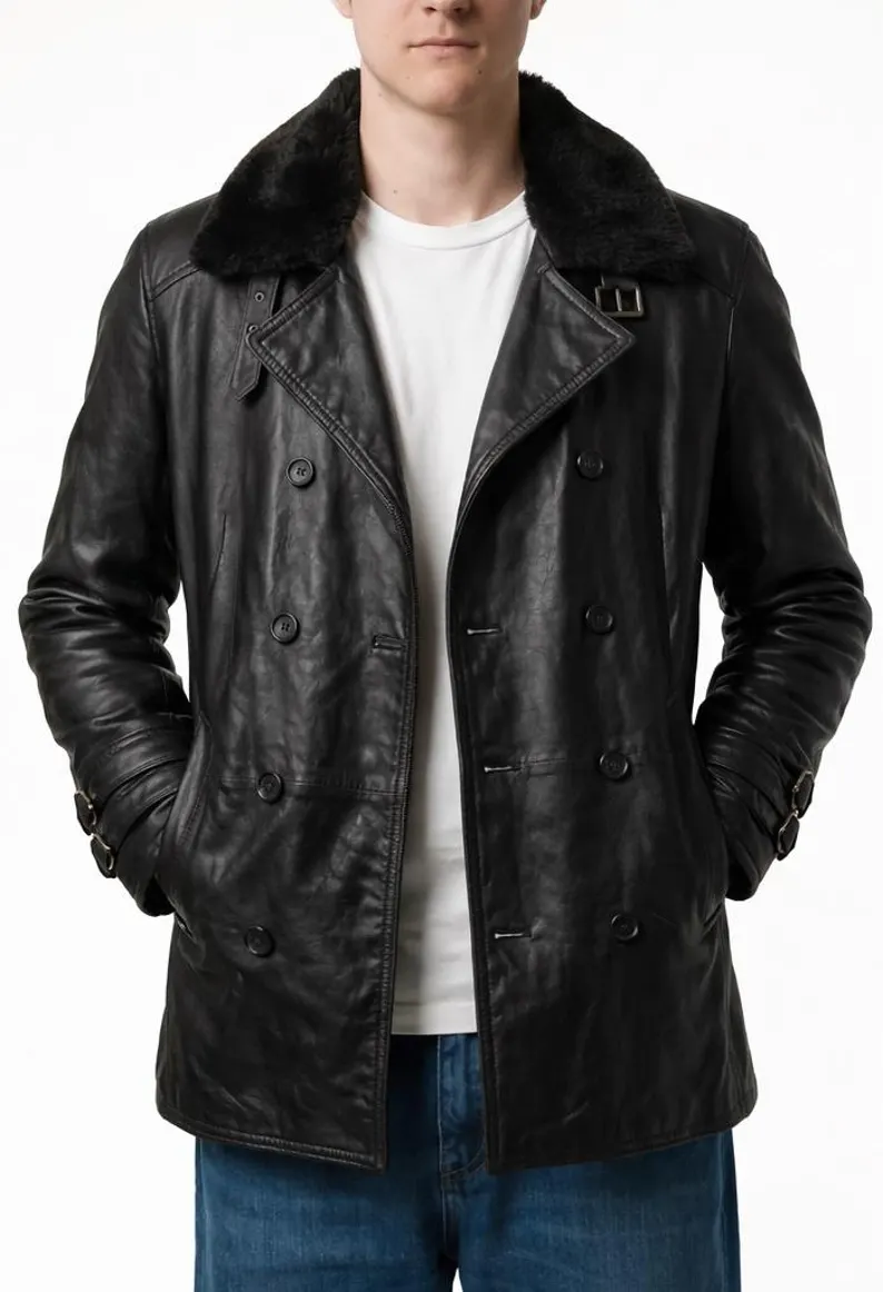 Resident Evil Requiem Leon S. Kennedy RE9 Leather Coat Jacket Front