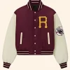 Rhude Batting Cage Satin Varsity Jacket Front Image
