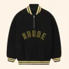 Rhude Quarter Zip Varsity Jacket Front Image