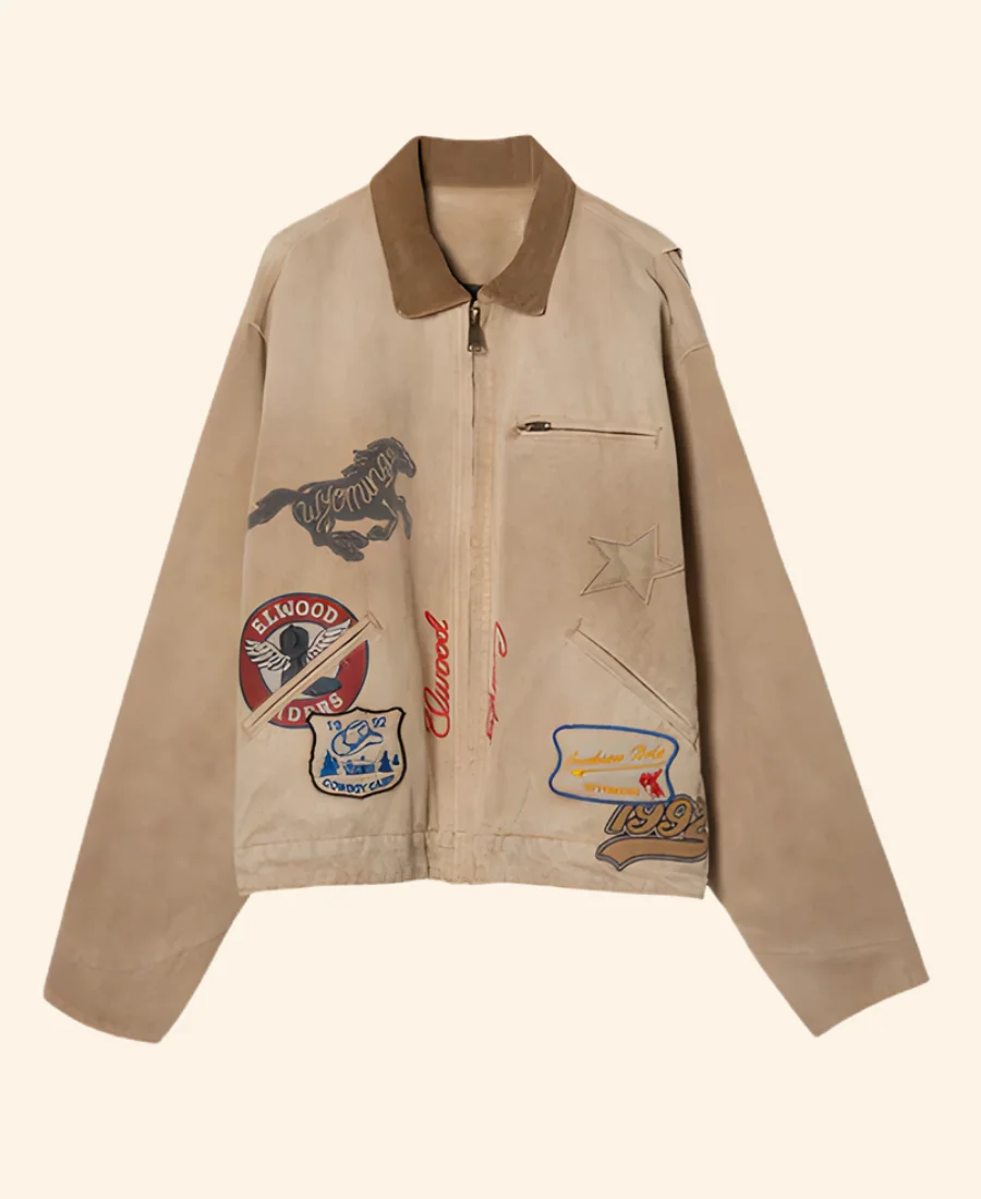 Rodeo Cowboy Western Petrol Jacket Front Image