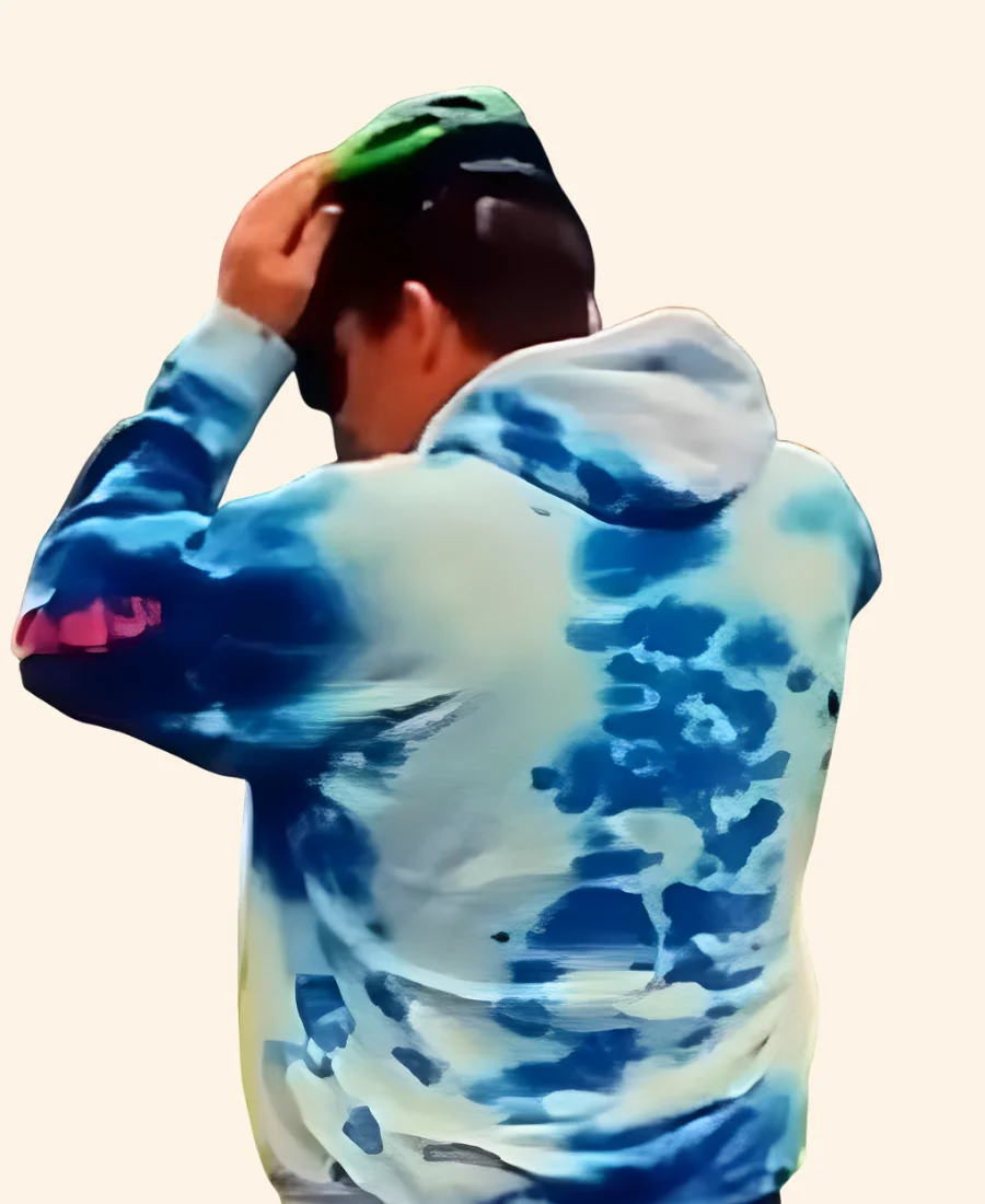 Roofman 2025 Jeffrey Manchester Tie Dye Hoodie Back Image