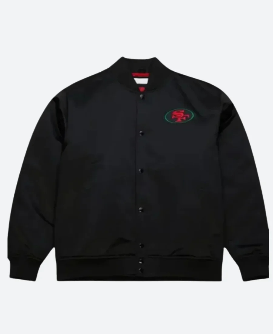 SF 49ers Black Excellence Varsity Jacket