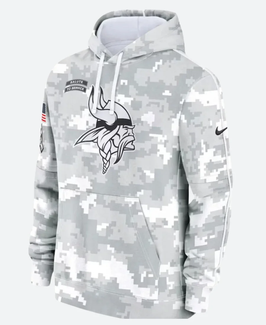Salute To Service Minnesota Vikings Camo Hoodie
