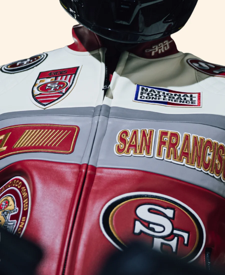 San Francisco 49ers Moto Jacket Image