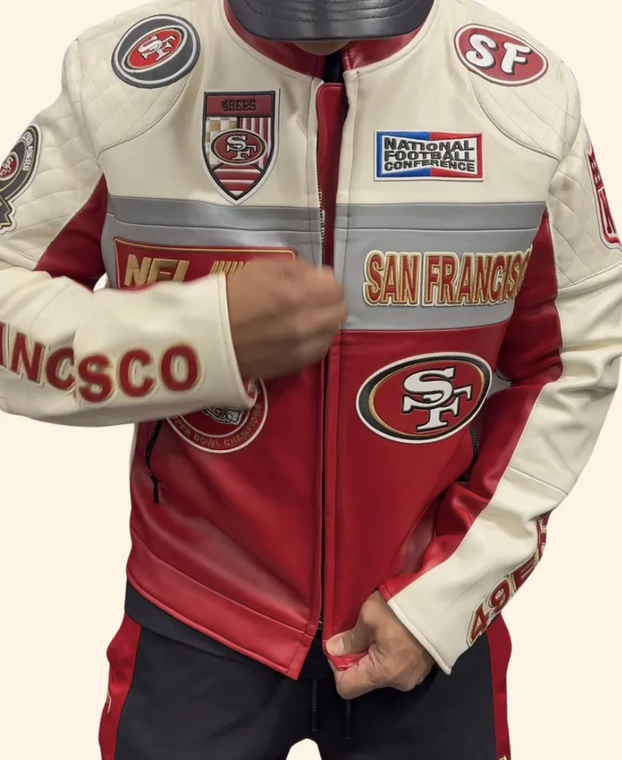 San Francisco 49ers Moto Jacket