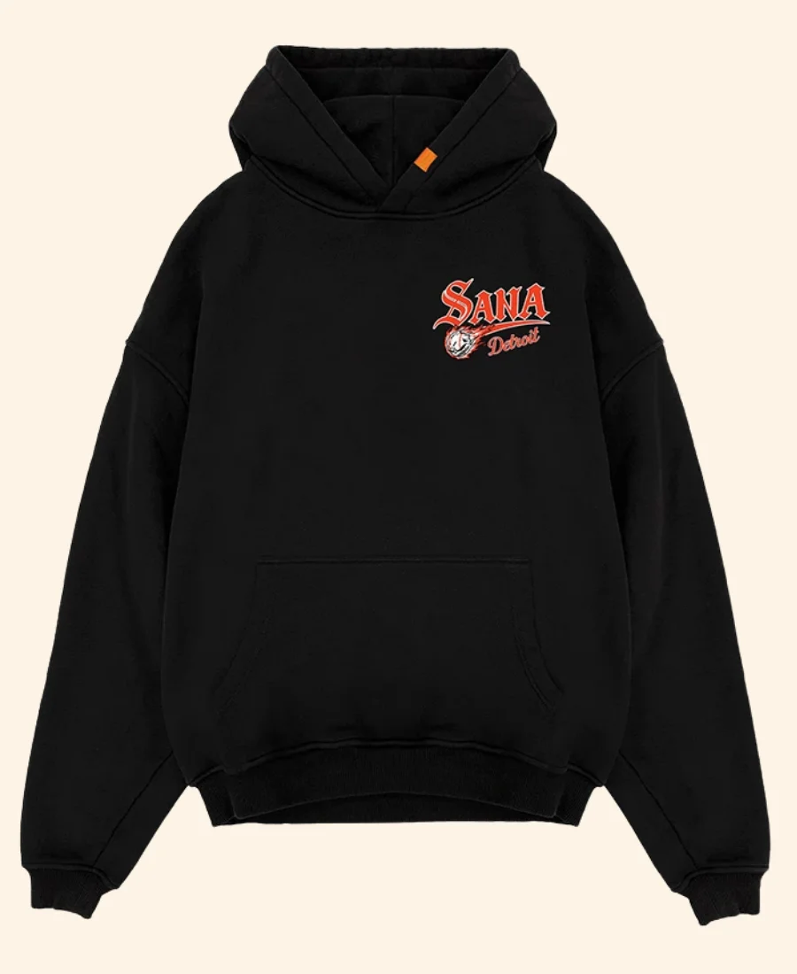 Sana X Detroit Tarik Skubal Hoodie Black Front Image
