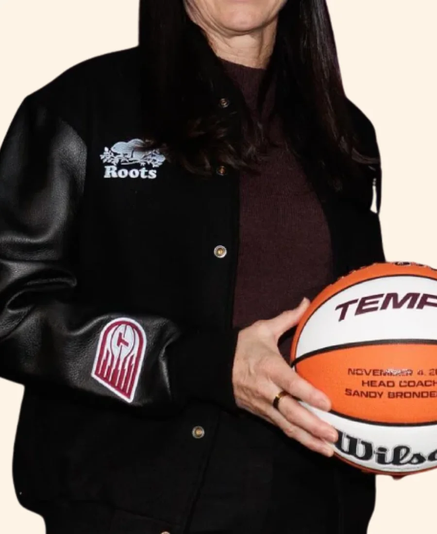 Sandy Brondello Toronto Tempo Varsity Jacket Sleeves Image