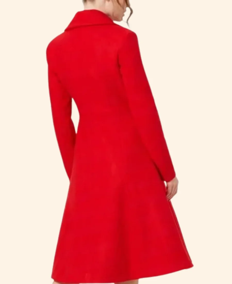 Santa Bootcamp Emily Strauss Trench Coat back Image
