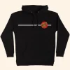 Santa Cruz Hoodie Black Front Image