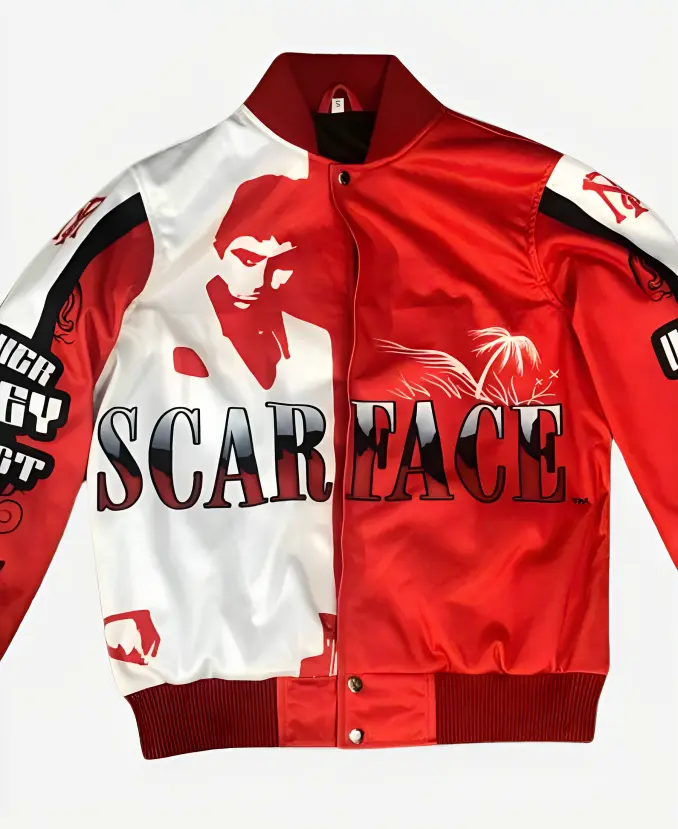 Scarface Orange Satin Jacket