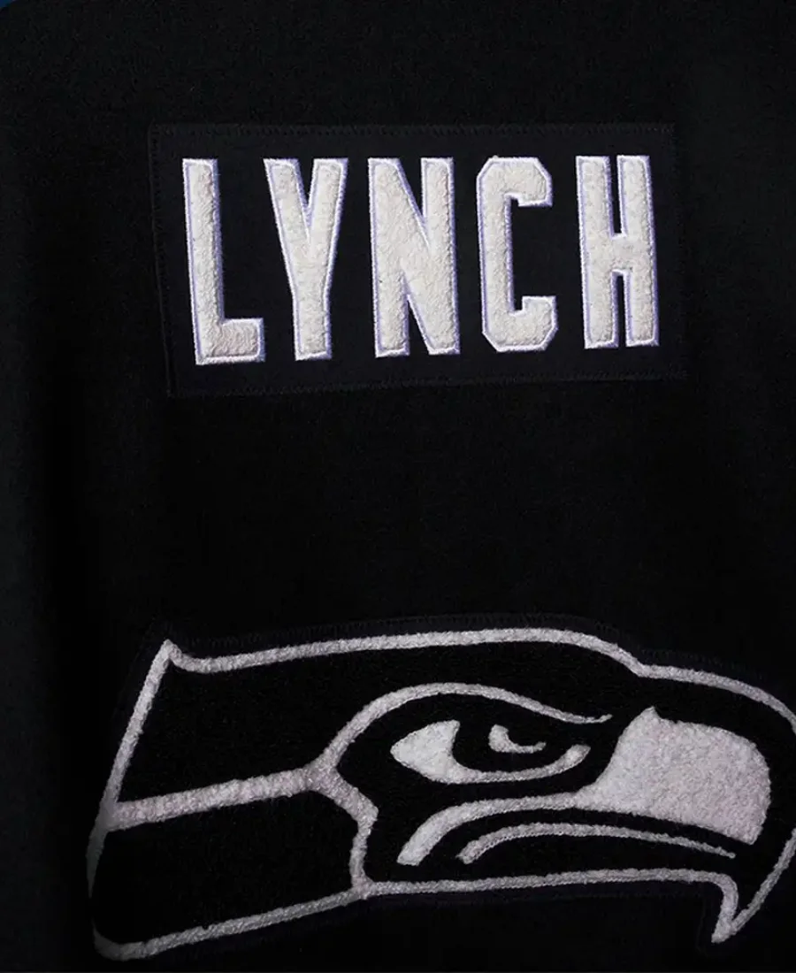 Seattle Seahawks Top 50 Players Varsity Jacket back Image