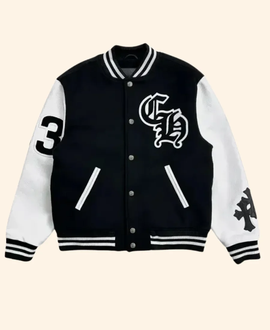 Shai Gilgeous-Alexander Chrome Hearts Varsity Jacket Front Image